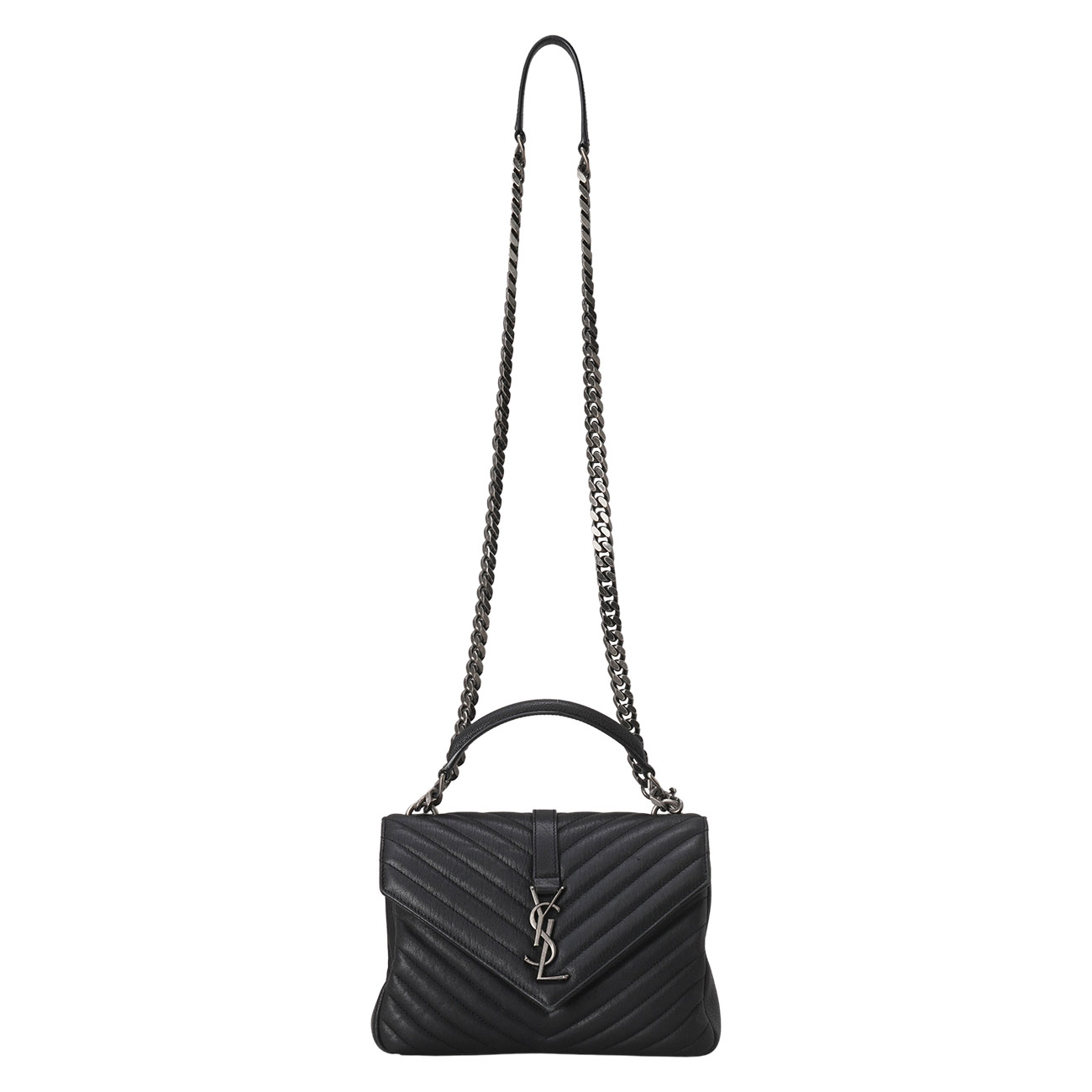 YVES SAINT LAURENT(USED)생로랑 487213 컬리지 미디움 백